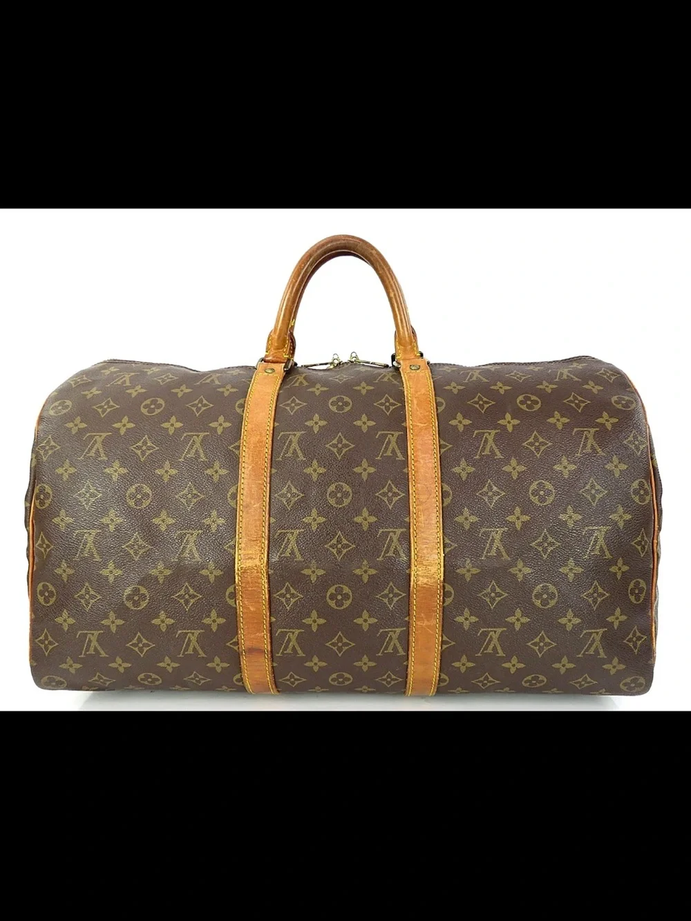 Louis Vuitton Monogram Canvas Duffel Bag in Brown and Tan
